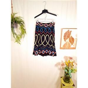 Basil & Maude Anthropologie Women's Sequined Black Skirt Size 4